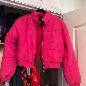 Forever Link Pink Bomber Jacket
